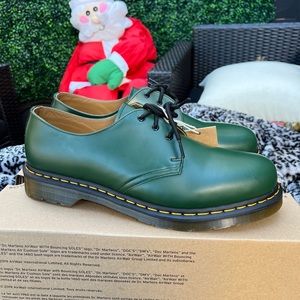 SOLD OUT 1461 SMOOTH LEATHER OXFORD SHOES GREEN